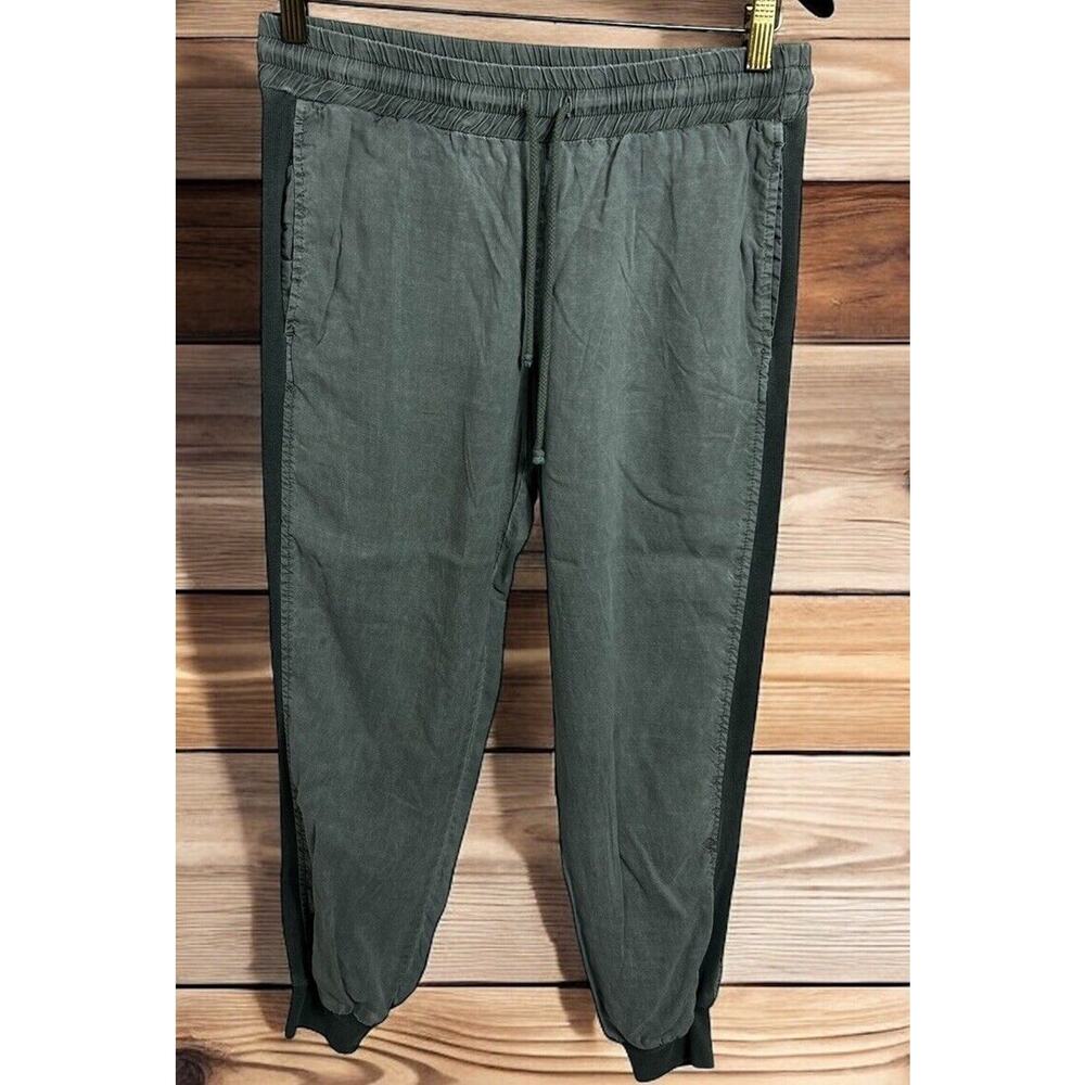 Anthropologie Bella Dahl Olive Green Jogger Pants Sz Small Lyocell Casual